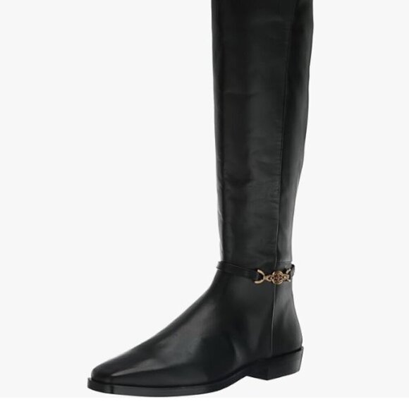 Sam Edelman‎ Clive Black Flat Leather Knee High Riding Boots Women's Size 7 - Picture 2 of 14